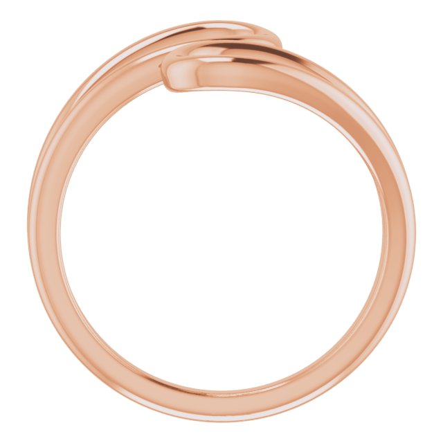 14k Rose Loop Bypass Ring