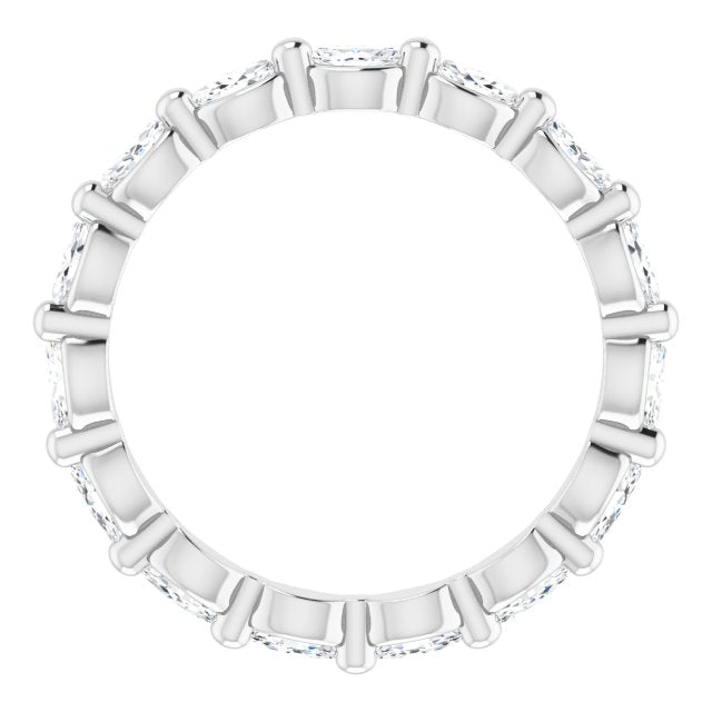 14k White 3/4 Ctw Natural Diamond Eternity Band Size 5