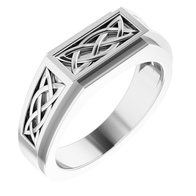 Sterling Silver Celtic-inspired Ring