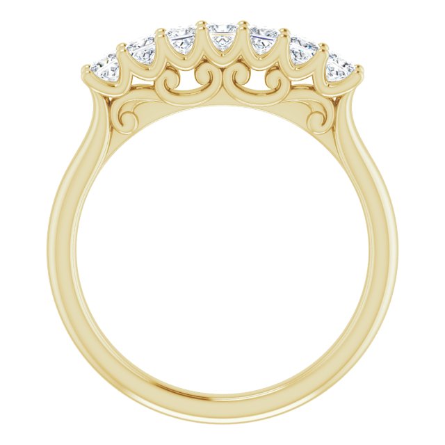 14k Yellow 5/8 Ctw Natural Diamond Anniversary Band