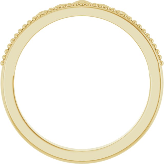 14k Yellow Stackable Crown Ring
