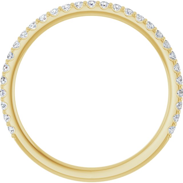 14k Yellow 1/4 Ctw Natural Diamond Anniversary Band