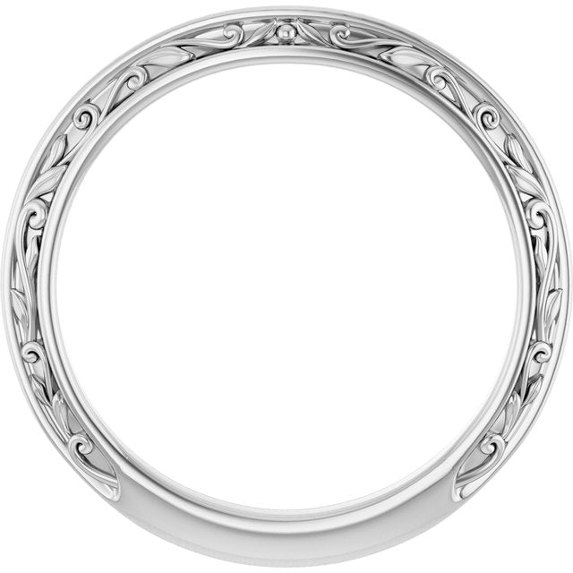 14k White Matching Band