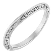 14k White Matching Band