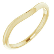 14k Yellow  8x6 Mm Oval Wedding Band