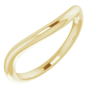 14k Yellow Band For 9.4 Mm Round Ring