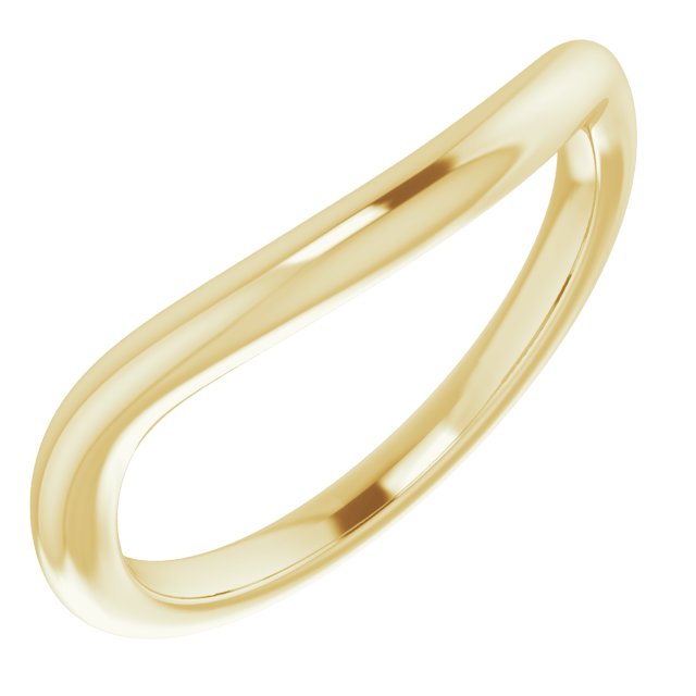 14k Yellow Band For 9.4 Mm Round Ring