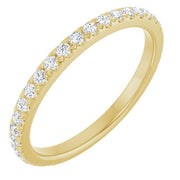 14k Yellow 3/8 Ctw Natural Diamond Anniversary Band