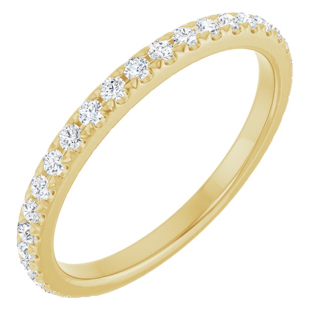 14k Yellow 3/8 Ctw Natural Diamond Anniversary Band