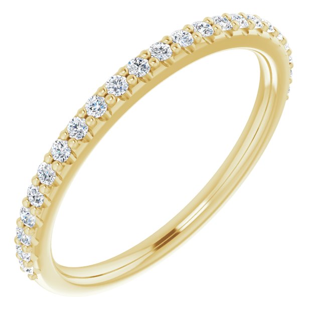 14k Yellow 1/5 Ctw Natural Diamond Band