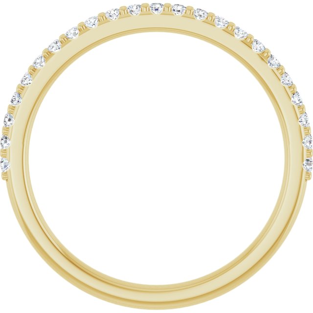 14k Yellow 1/5 Ctw Natural Diamond Band