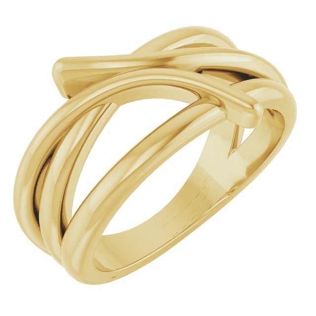 14k Yellow Freeform Ring