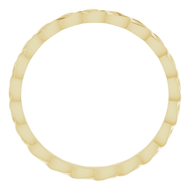 14k Yellow 2 Mm Woven Band Size 9