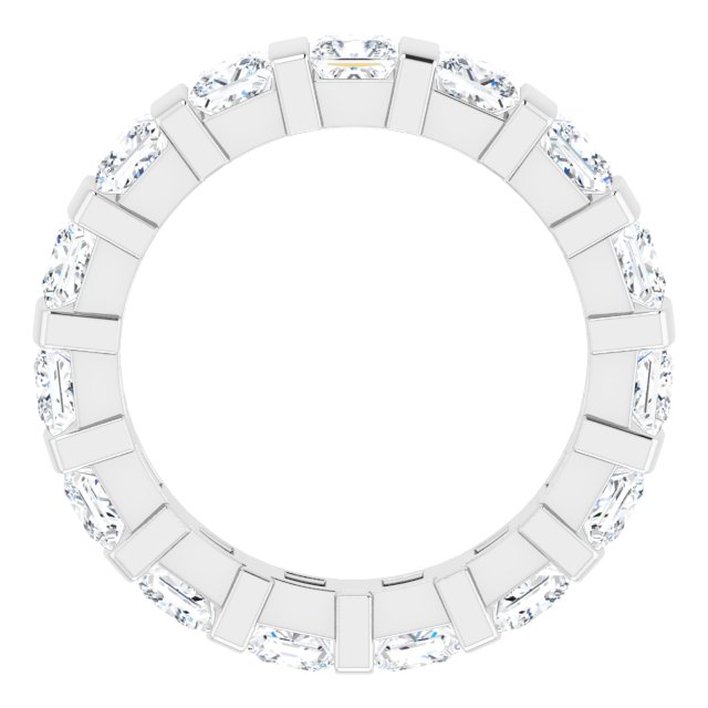 14k White 2 1/2 Ctw Natural Diamond Eternity Band Size 7