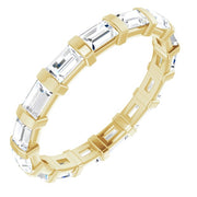 14k Yellow 1 3/8 Ctw Natural Diamond Eternity Band Size 7