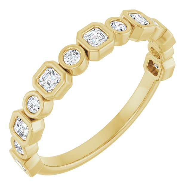 14k Yellow 1/2 Ctw Natural Diamond Anniversary Band