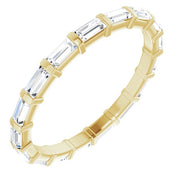 14K Yellow 5/8 CTW Natural Diamond Eternity Band Size 6