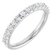 14k White 3/8 Ctw Natural Diamond Ring