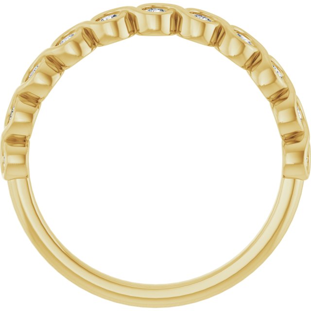 14k Yellow 1/5 Ctw Natural Diamond Anniversary Band