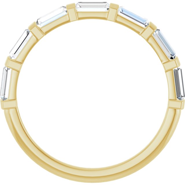 14k Yellow 5/8 Ctw Natural Diamond Anniversary Band