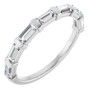 14k White 5/8 Ctw Natural Diamond Anniversary Band