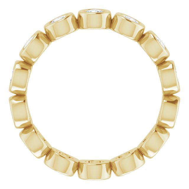 14K Yellow 7/8 CTW Lab-Grown Diamond  Eternity Band