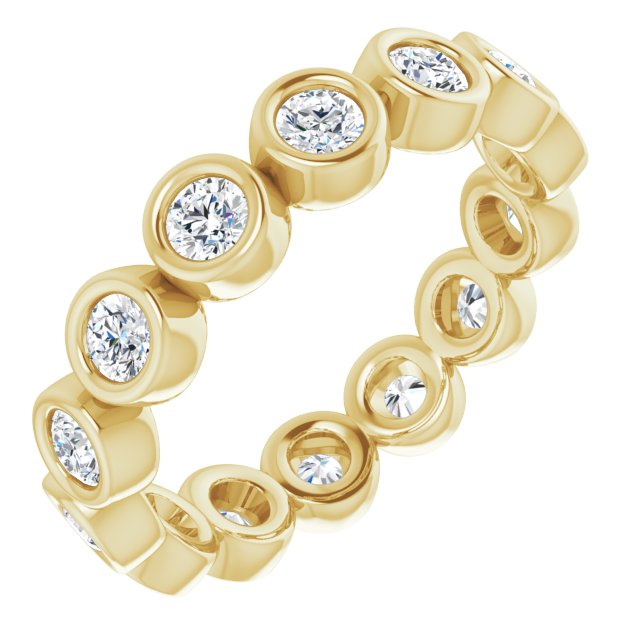 14K Yellow 7/8 CTW Lab-Grown Diamond  Eternity Band