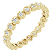 14K Yellow 1/3 CTW Natural Diamond Eternity Band Size 6