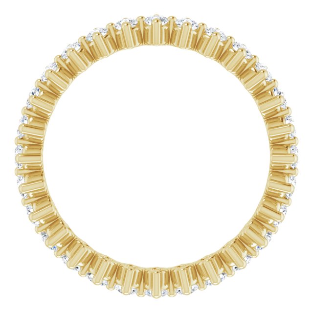 14k Yellow 1/2 Ctw Natural Diamond Eternity Band