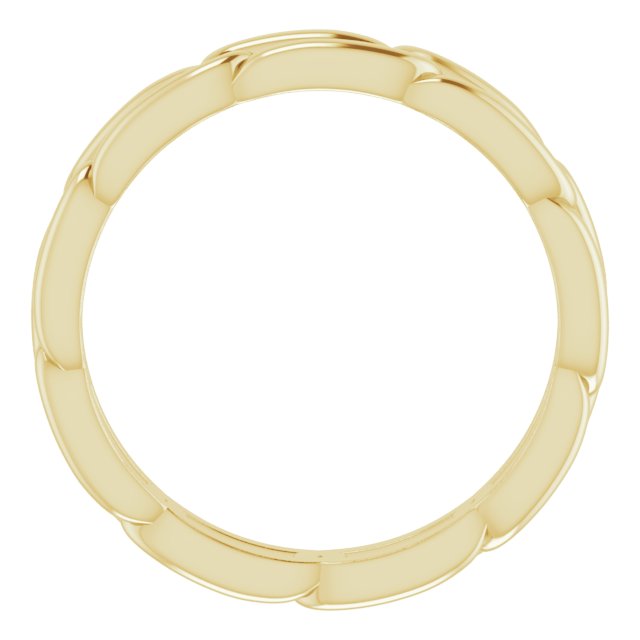 14k Yellow 3 Mm Link Band Size 5