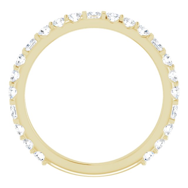 14k Yellow 3/4 Ctw Natural Diamond Anniversary Band
