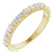 14k Yellow 3/4 Ctw Natural Diamond Anniversary Band