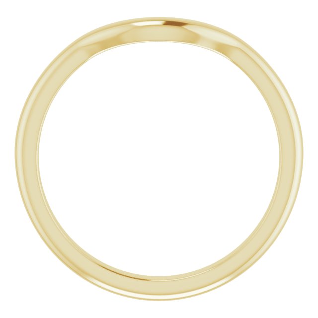 14k Yellow Band For 6.5 Mm Round Ring