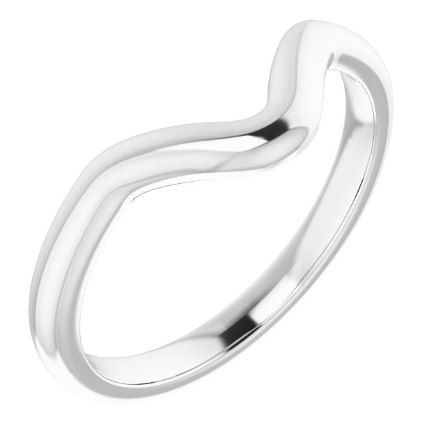 14K White Band for 10x5 mm Marquise Ring