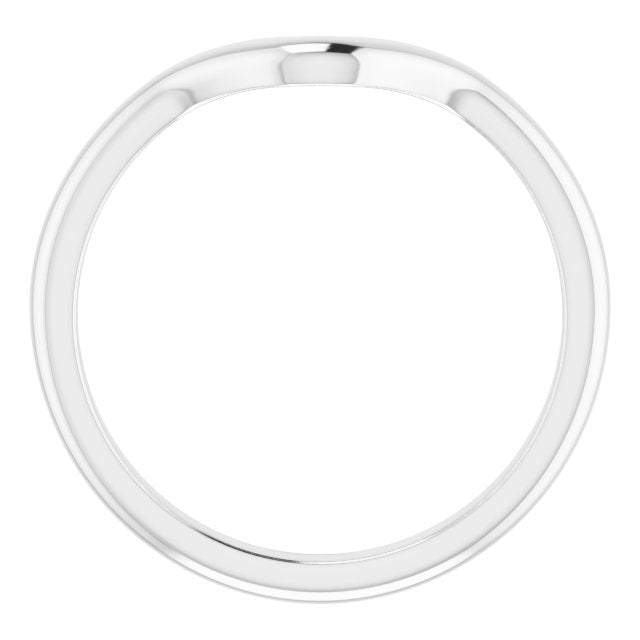 14K White Band for 8x4 mm Marquise Ring