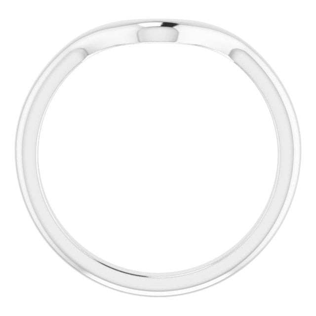14K White Band for 10x5 mm Marquise Ring