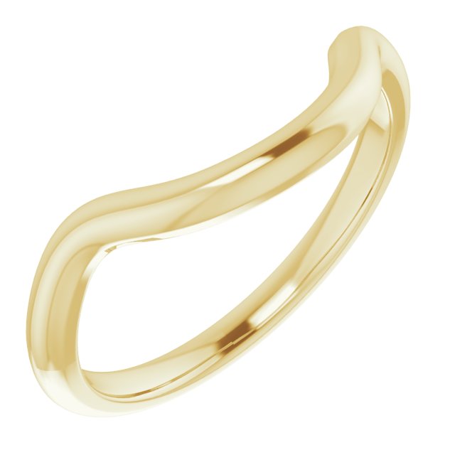 14K Yellow Band for 10 mm Round Ring