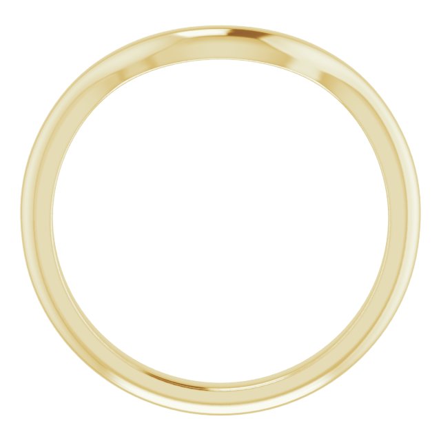 14K Yellow Band for 5.2 mm Round Ring