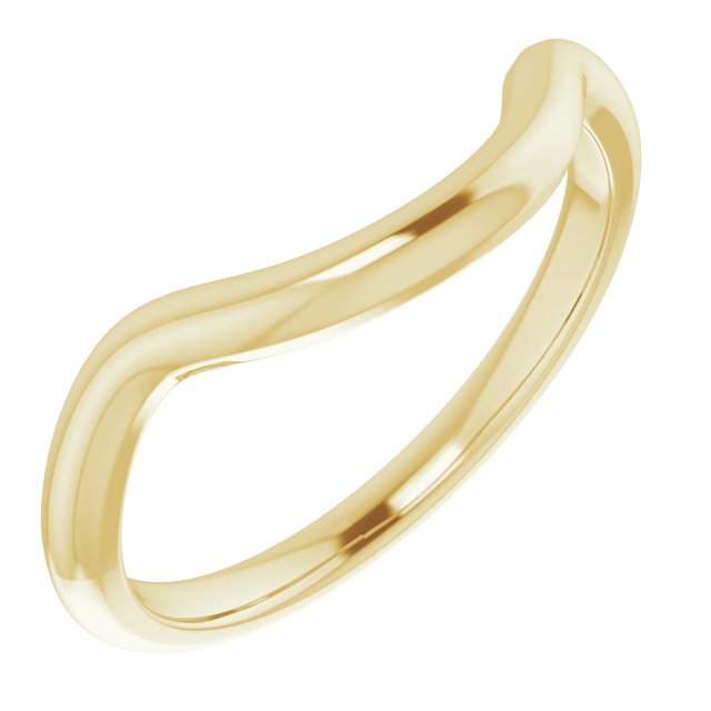 14K Yellow Band for 9 mm Round Ring