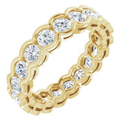 14k Yellow 2 Ctw Natural Diamond Eternity Band Size 7