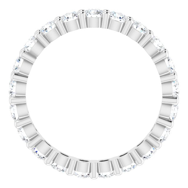 14k White 1 3/4 Ctw Lab-grown Diamond Eternity Band Size 5