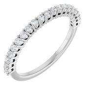14k White 1/4 Ctw Natural Diamond Anniversary Band