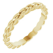 14K Yellow 2 mm Woven Band Size 5.5