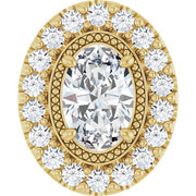 14K Yellow 5/8 CTW Lab-Grown Diamond Pendant