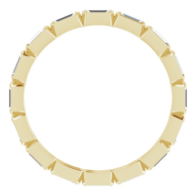 14k Yellow 1/2 Ctw Natural Diamond Eternity Band Size 7