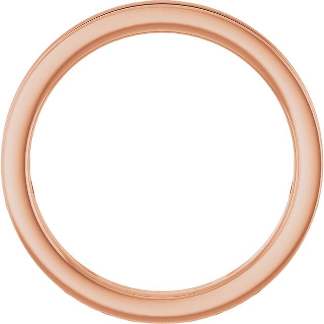 14k Rose 3/8 Ctw Natural Diamond Channel Set Anniversary Band