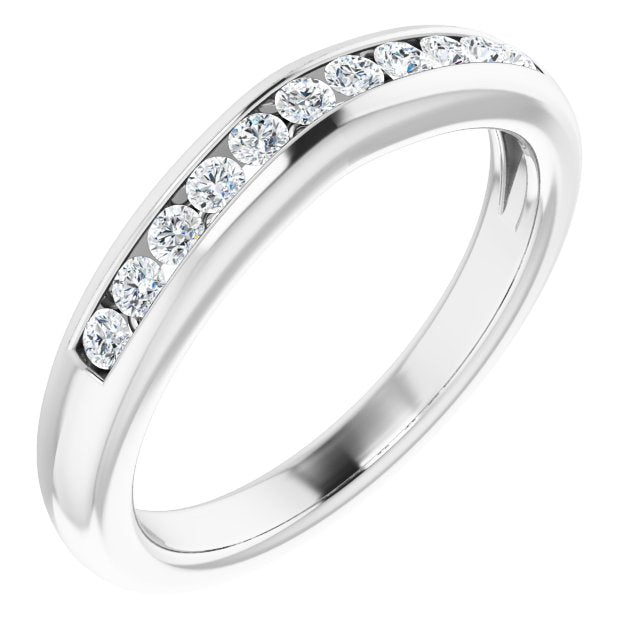14K White 1/5 CTW Natural Diamond Matching Band