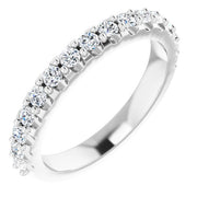 14K White 1/2 CTW Diamond Matching Band