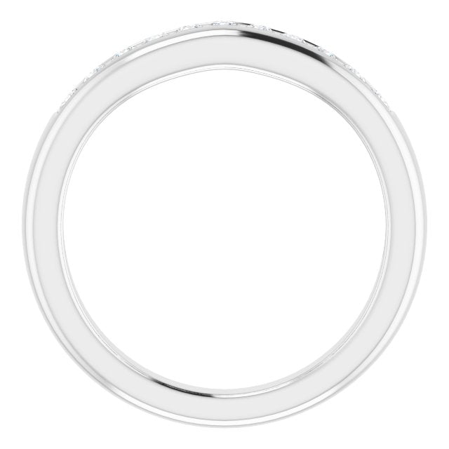 14K White 1/5 CTW Natural Diamond Matching Band