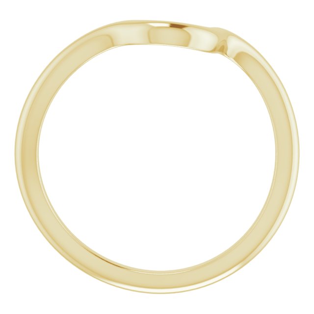 14k Yellow Band For 5.2 Mm Round Ring